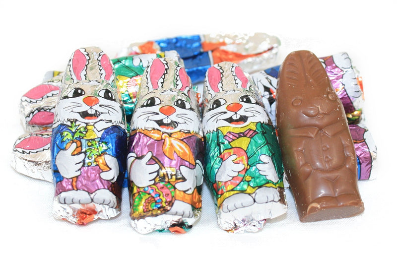 Easter Mini Foil Milk Chocolate Bunnies - 1 Pound - Shelburne Country Store