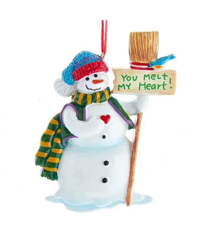 "You Melt My Heart" Snowman Ornament - Shelburne Country Store