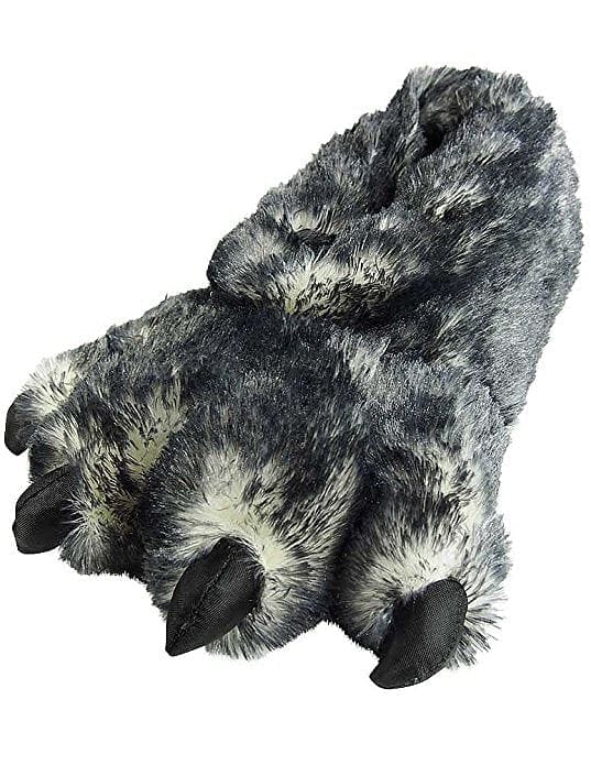 Black Tip Wolf Claw Slippers 12" - Shelburne Country Store