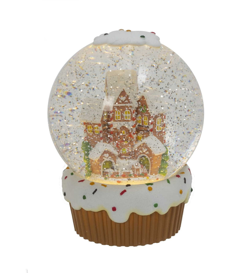 Battery Operated Spinning Water Globe Cupcake - - Shelburne Country Store
