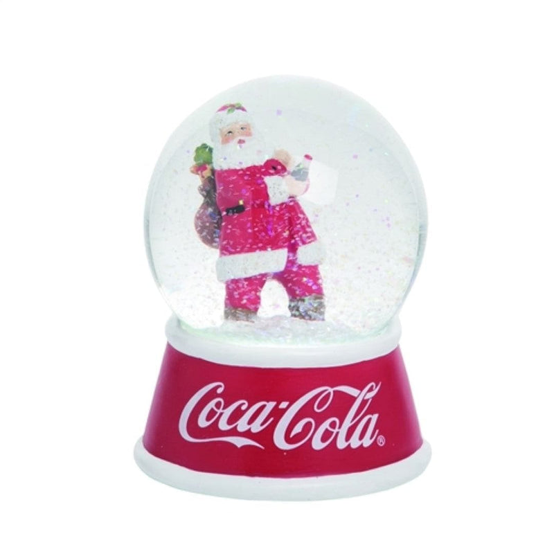 Resin/Glass LED Coke Santa with Presents - Shelburne Country Store