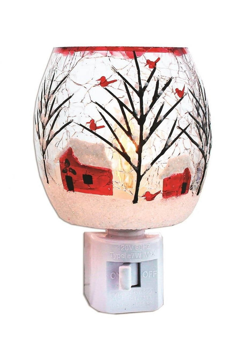 Glass Nightlight - Clearly Winter - - Shelburne Country Store