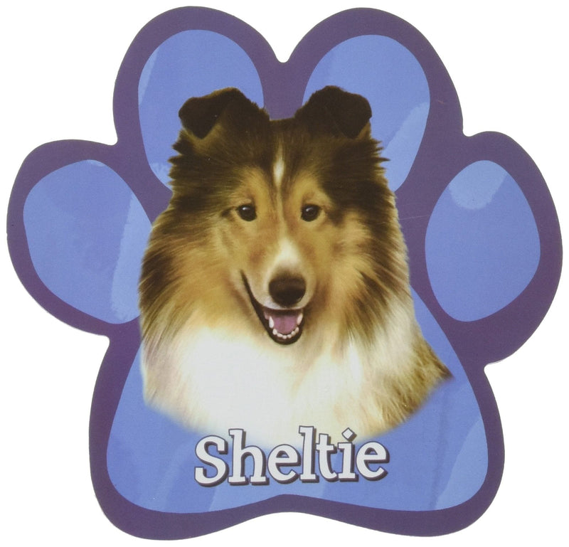Sheltie Car Magnet With Unique Paw Shape - Shelburne Country Store