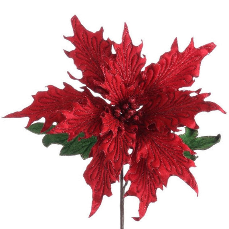 26" Red Poinsettia - Shelburne Country Store