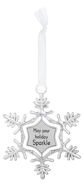 Swirling Snowflake Ornament - Make your holiday Sparkle - Shelburne Country Store