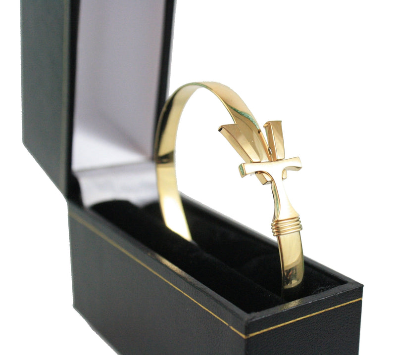 14K Gold VT Hook Bracelet - 6mm Band - - Shelburne Country Store