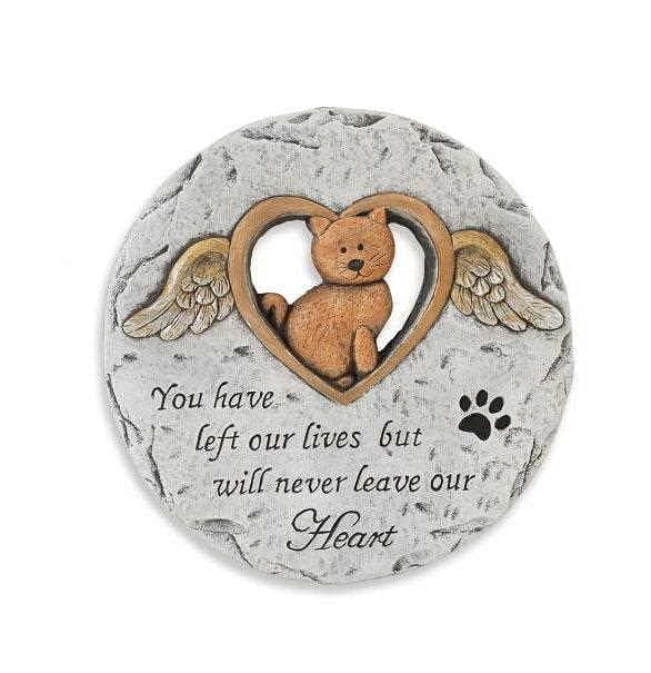 Cement Pet Memorial Stepping Stone - Cat - Shelburne Country Store