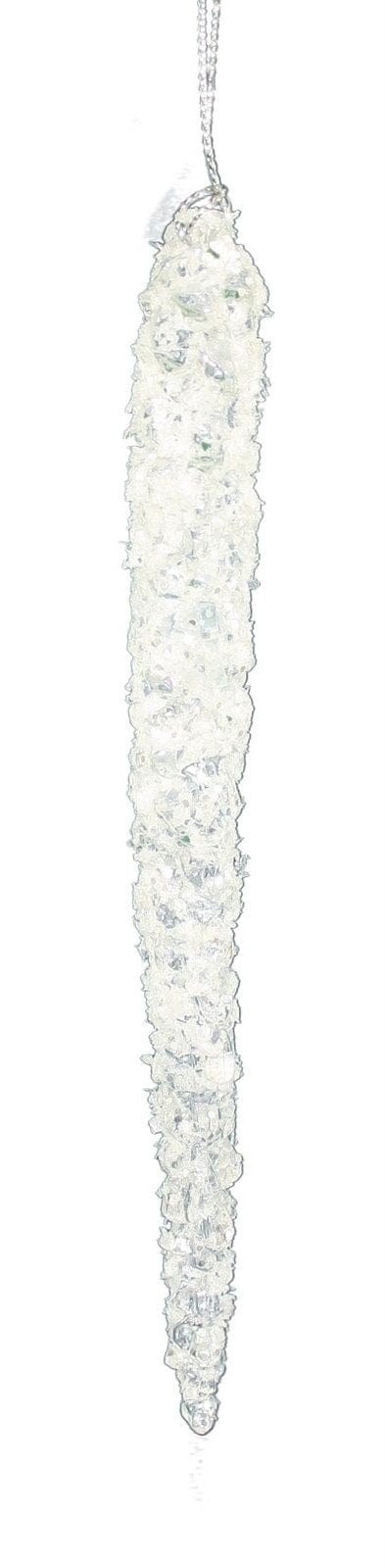 6.5 inch Acrylic Icicle Ornament - Full Frost - Shelburne Country Store