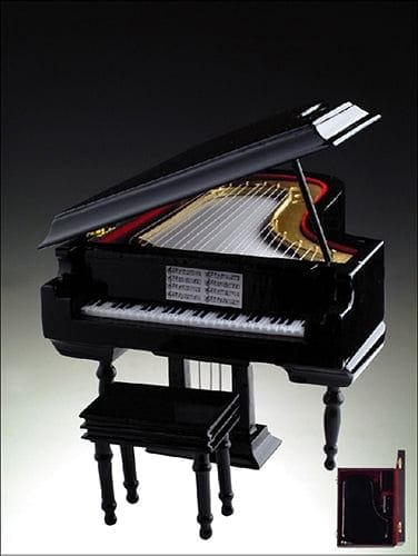 Black Baby Grand Piano Music Box - Shelburne Country Store