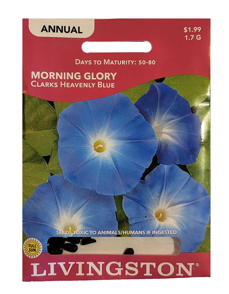 Seed Packet - Morning Glory - Clark's Heavenly Blue - Shelburne Country Store