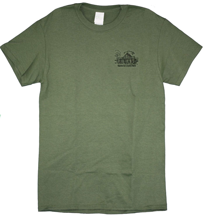 Shelburne Country Store Embroidered T-Shirt - Military Green X-Large - Shelburne Country Store
