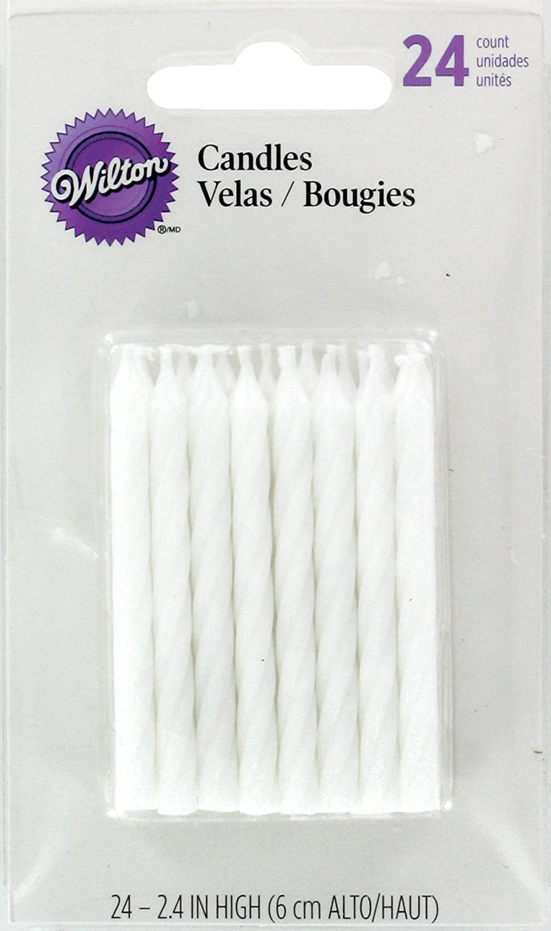 Birthday Candles, 2.5-Inch, White, 24-Pack - Shelburne Country Store