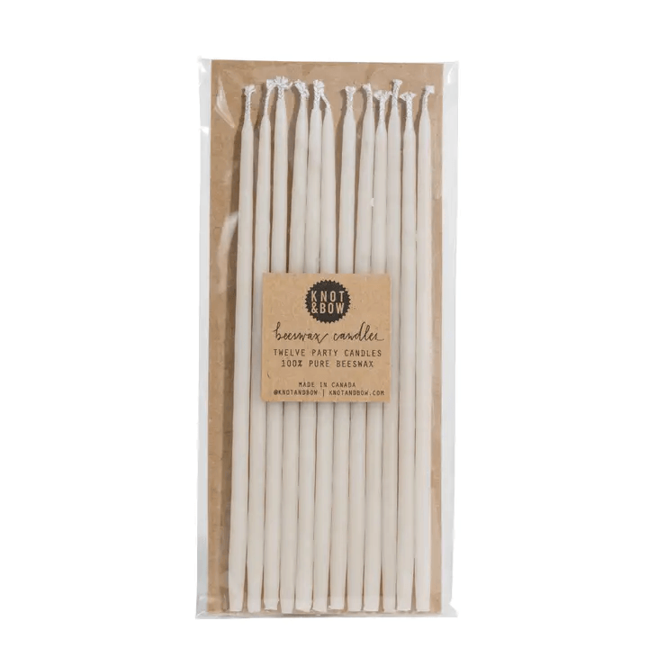 Ivory Tall Beeswax Birthday Candles - Shelburne Country Store