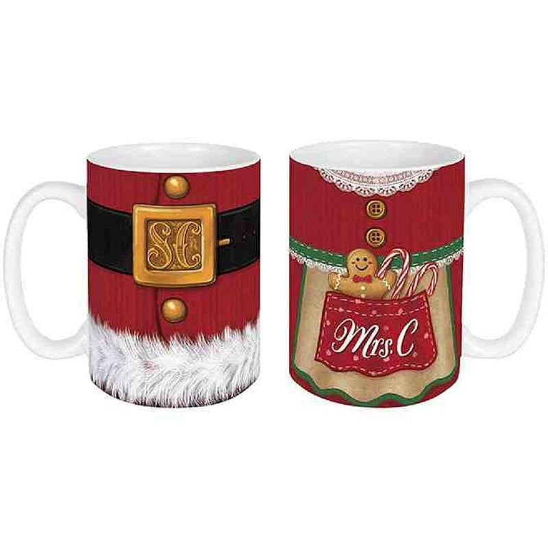 Mr and Mrs Claus  2 Piece Mug Set - Shelburne Country Store