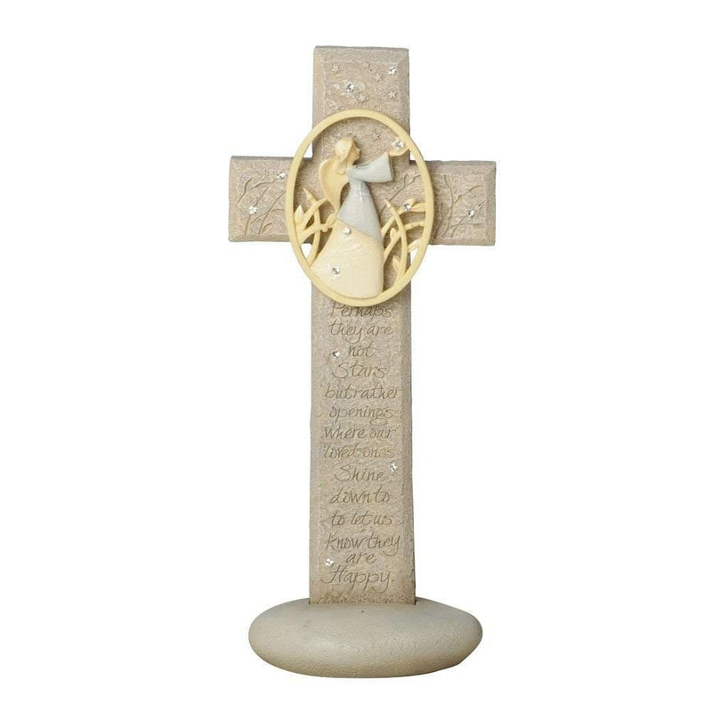 Enesco Foundations Memory Cross With Stand - Shelburne Country Store