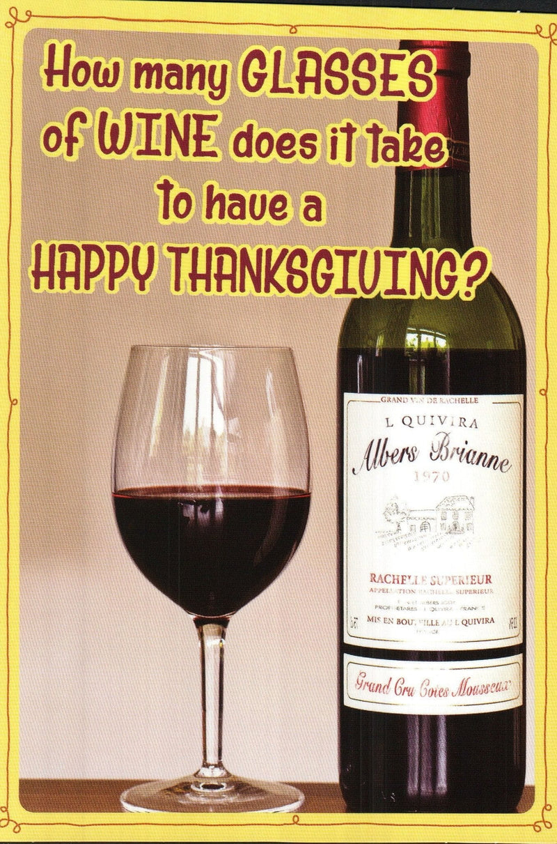 Wine Thanksgiving Card - Shelburne Country Store