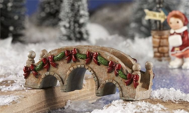 Mini Christmas Victorian Village Arched Bridge - Shelburne Country Store