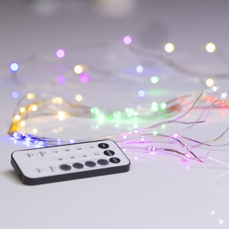 Micro LED Branch Lights: 60 Multicolor Lights - 10 Branches - Shelburne Country Store