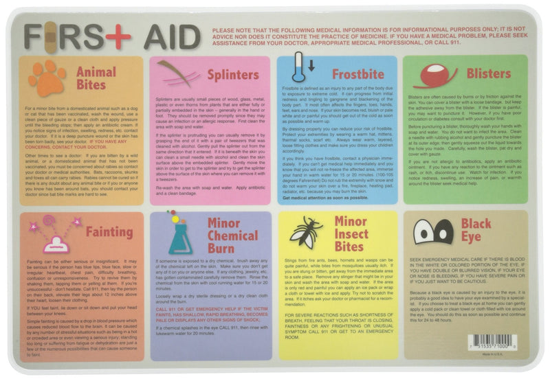 First Aid Placemat - Shelburne Country Store