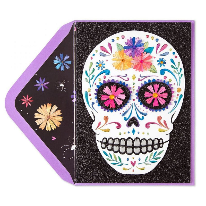 Day of the Dead Skull Halloween Card - Shelburne Country Store