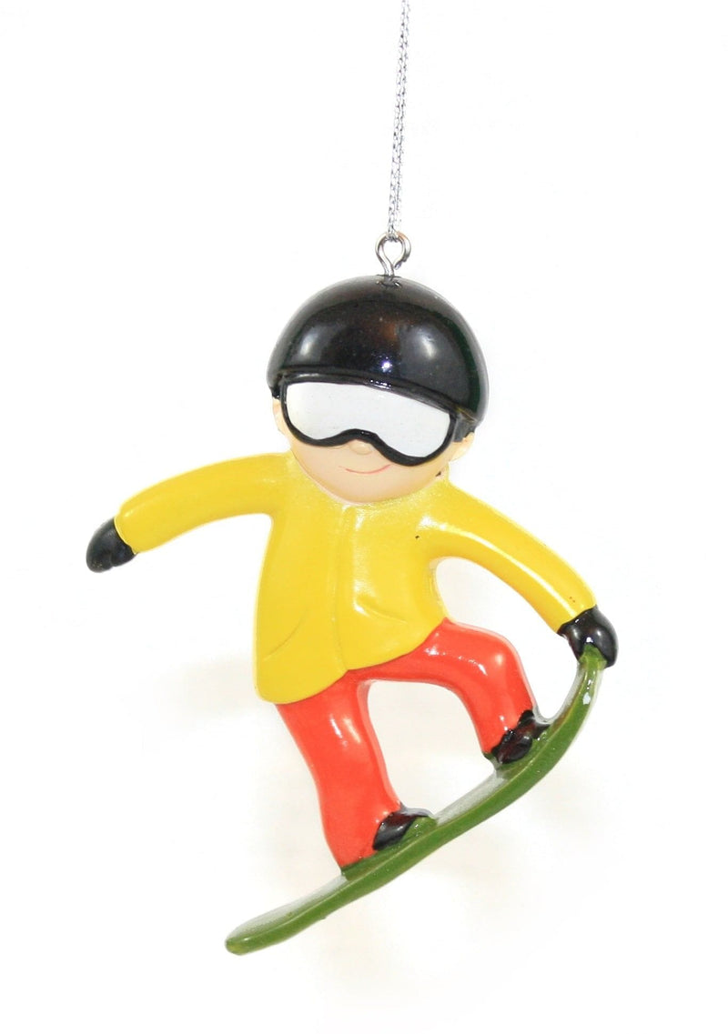 Snowboarder Resin Hanging Christmas Ornament - Shelburne Country Store