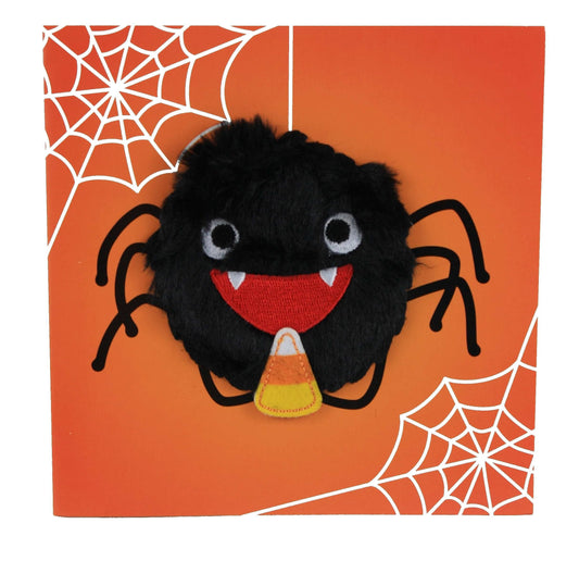 Papyrus Fuzzy Spider Halloween Card - Shelburne Country Store