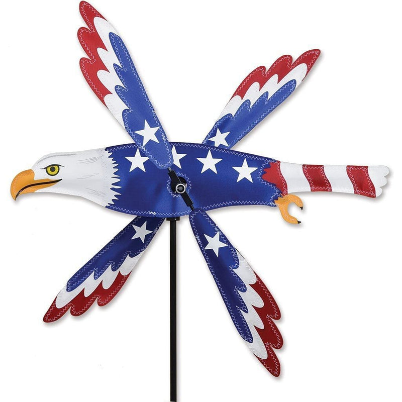 Patriotic Eagle Whirligig Spinner - 18 In. - Shelburne Country Store