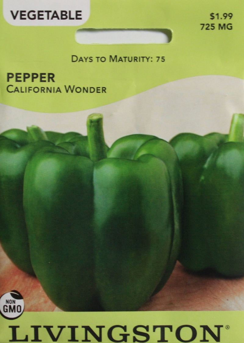 2021 Seed Packet - Pepper - California Wonder - Shelburne Country Store