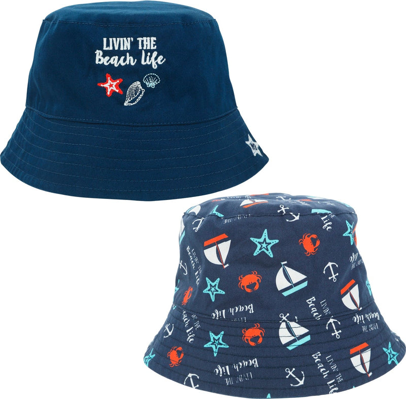 Beach Life - Reversible Bucket Hat 6-12 Months - Shelburne Country Store