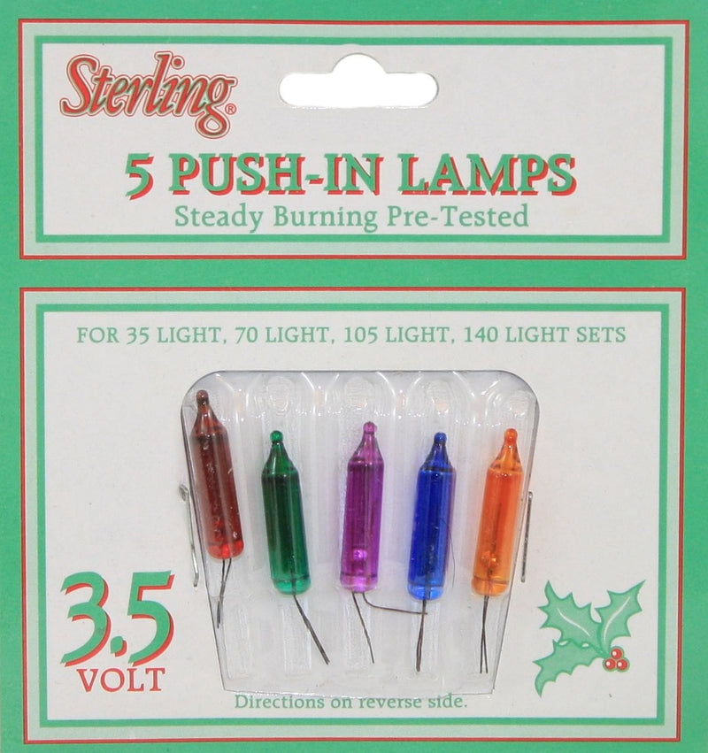 3.5 Volt Replacement Bulbs - Multicolor - 5pk - Shelburne Country Store