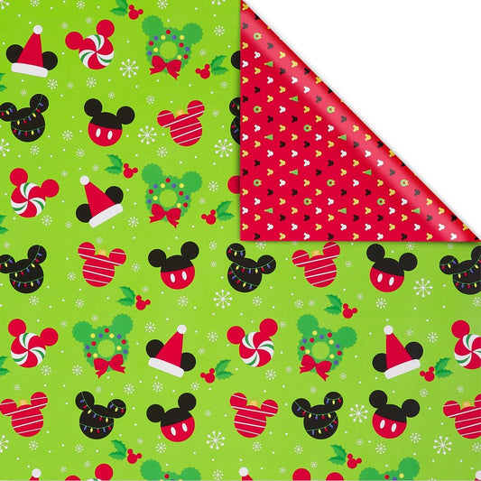 Papyrus Disney Mickey Double Wrapping Paper - Shelburne Country Store
