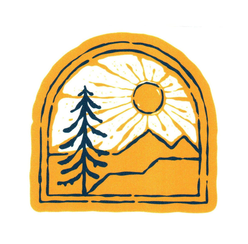 Yellow Mountain Arch Sticker - Shelburne Country Store
