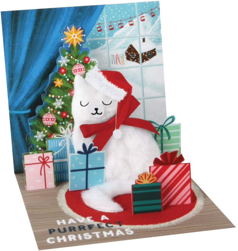 Santa Cat Pop Up Card - Shelburne Country Store