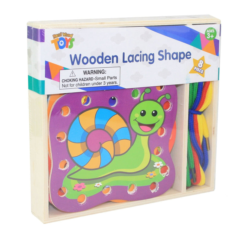 Wooden Lacing Shapes - 8 piece Set - Shelburne Country Store