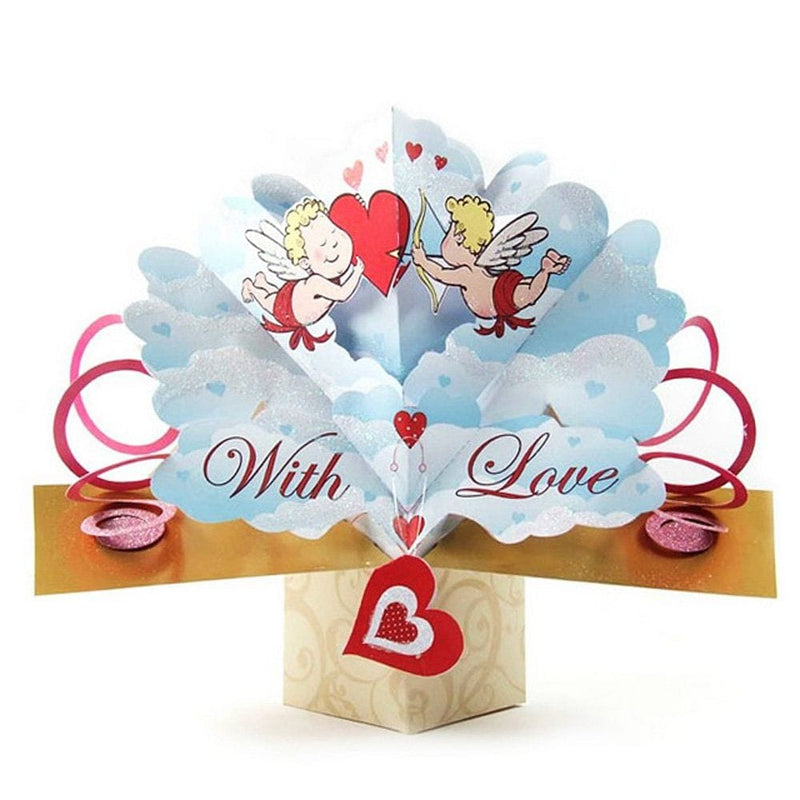 With Love Valentines Popup Card - Shelburne Country Store