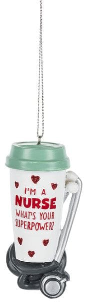 I'm a Nurse Coffee Cup Ornament - Shelburne Country Store