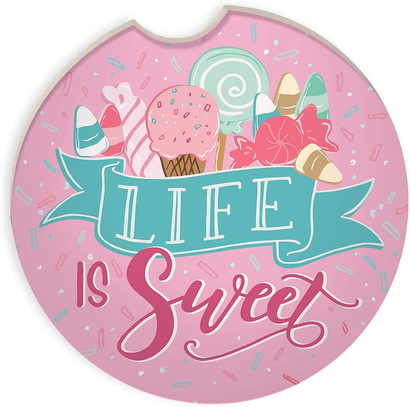 Life IS Sweet Car Coaster - Shelburne Country Store