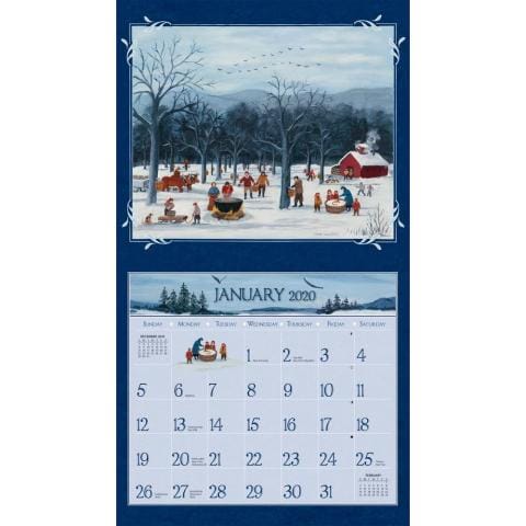 2020 Lang Folk Art Wall Calendar - Shelburne Country Store
