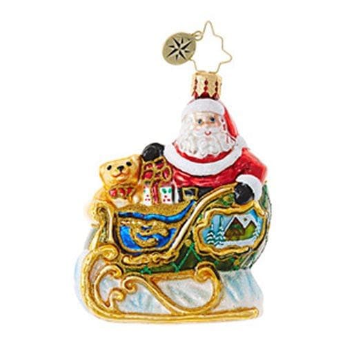 Chrisopher Radko Little Gem Glass Ornament - Light 'Em Up Ginger - Shelburne Country Store