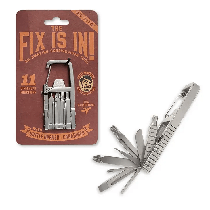THE FIX IS IN! Screwdriver Multi-Tool & Carabiner - Shelburne Country Store