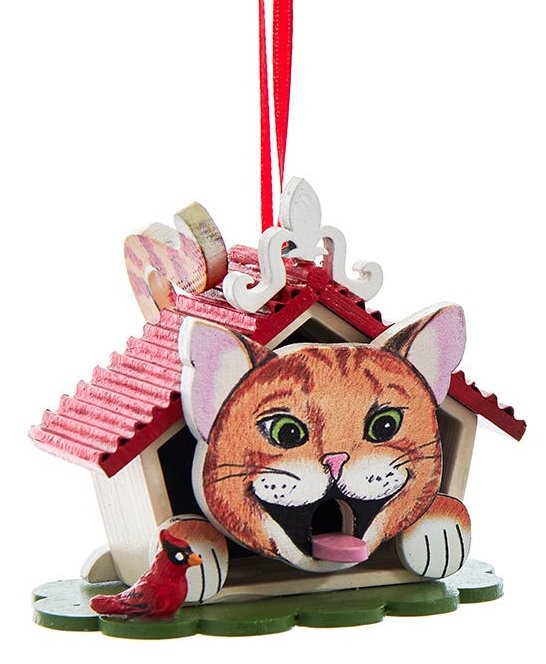 Cat Birdhouse Ornament - - Shelburne Country Store
