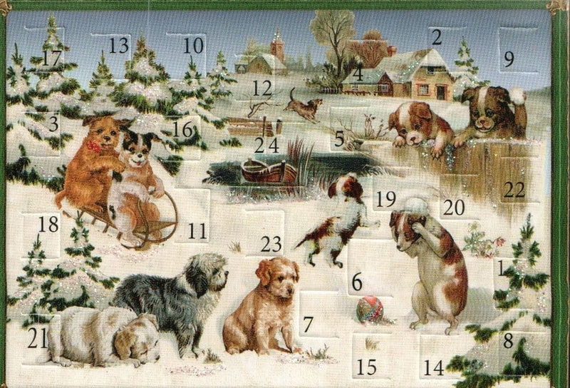 Miniature Victorian Advent Calendar Card - - Shelburne Country Store