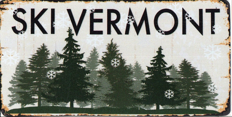 Ski Vermont Forest Scene Magnet - Shelburne Country Store
