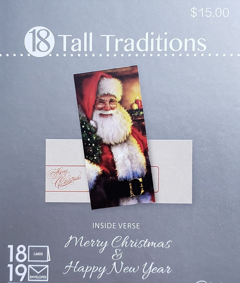 Tall Traditions 18 Card Set - Classic Santa - Shelburne Country Store