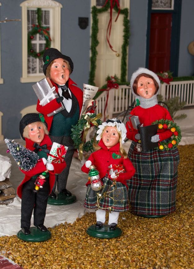 Red Shopping Family Carolers - - Shelburne Country Store