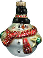 3.5 inch Glass Figurals - Snowman Red - Shelburne Country Store
