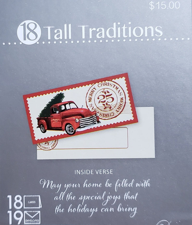Tall Traditions 18 Card Set - Bringing Home the Tree - Shelburne Country Store