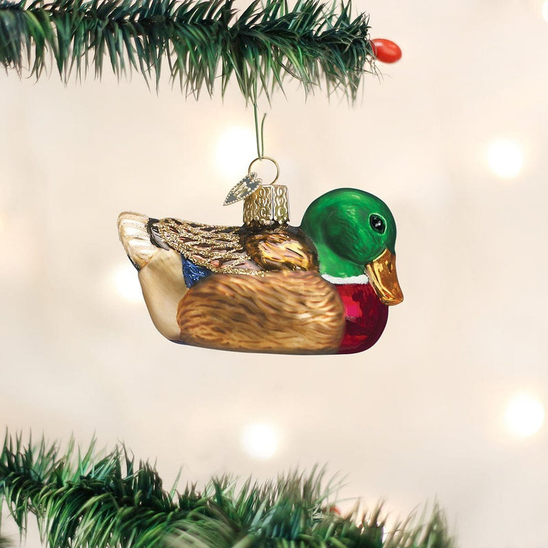 Old World Christmas Mallard Glass Blown Ornament - Shelburne Country Store