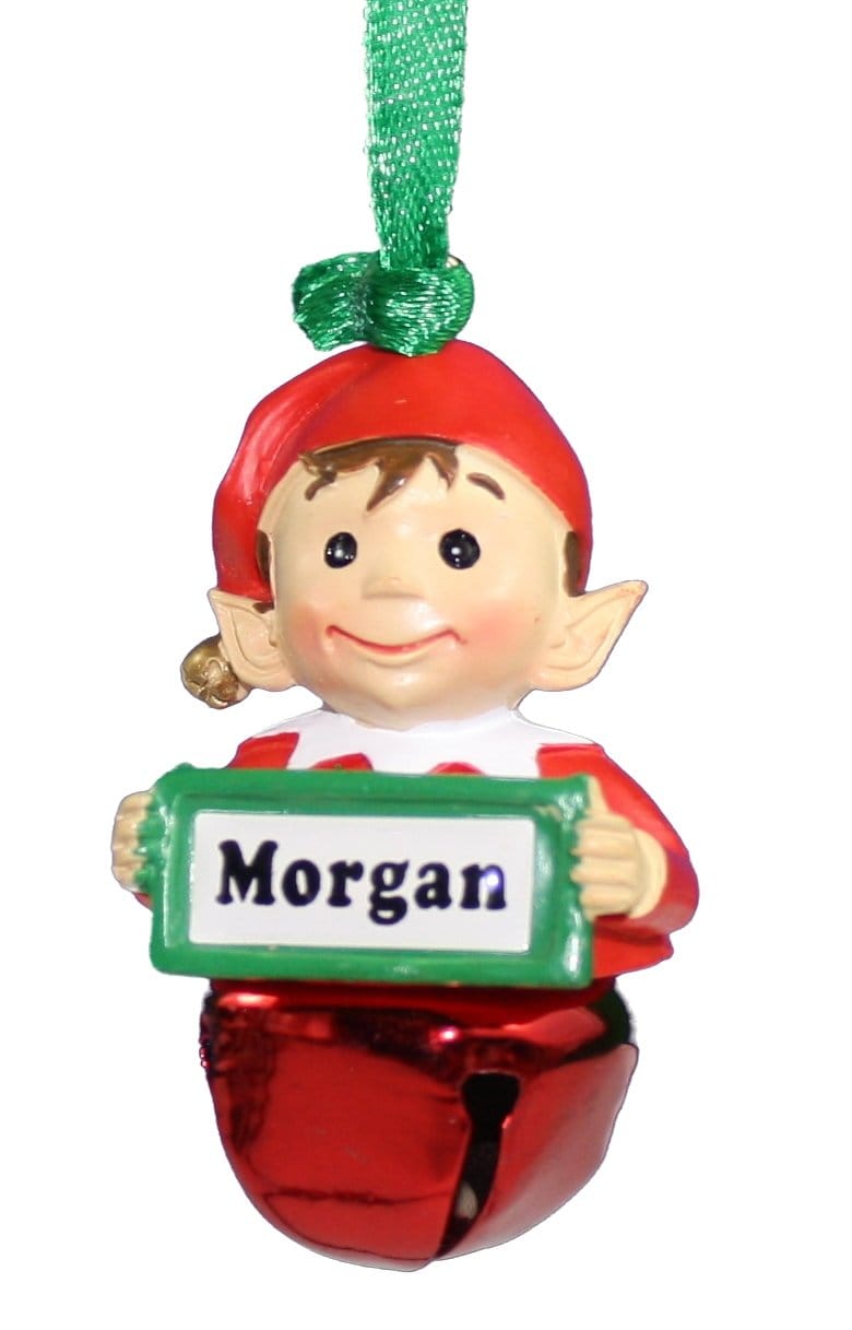 Elf Bell Ornament with Name - - Shelburne Country Store