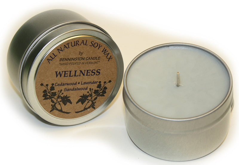 All Natural Soy Wax Bennington Tin Candle - - Shelburne Country Store